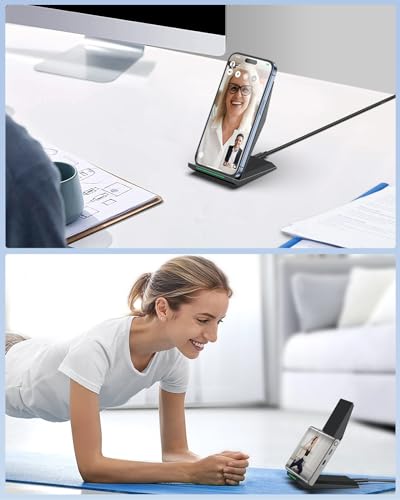 Fast Wireless Charger, [2 Pack] NANAMI Qi Certified Wireless Charging Stand Compatible iPhone 17/17 Air/17 Pro/17 Pro Max/...