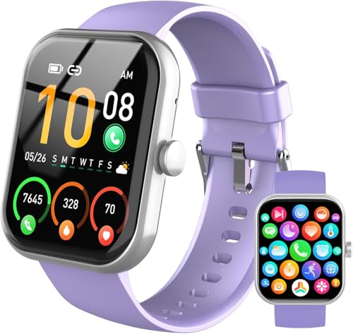 Smart Watch for Men Women, 1.96" Fitness Tracker Running Watch (Answer/Make Call), IP68 Waterproof, Pedometer, Sleep/Step/...
