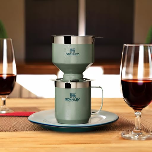 STANLEY Perfect Brew Pour Over Set | 12 oz Camp Mug with Lid Included | Drip Coffee Maker with Reusable Filter | Insulated...