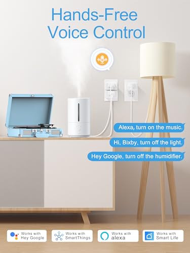EIGHTREE Mini Smart Plug 5GHz Wi-Fi Compatible 15A, Smart Plugs That Work with Alexa & Google Home & SmartThings, Energy M...
