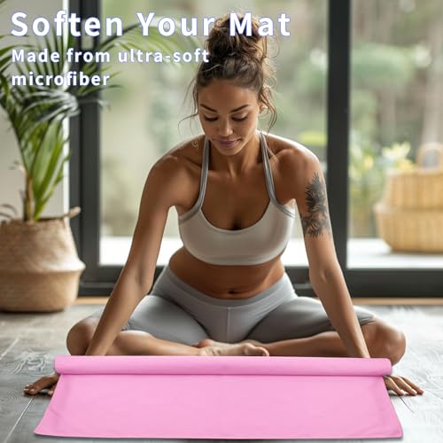 MIAOMIAO Non-Slip Hot Yoga Towel Set,Super Absorbent Microfiber in, 24.5" x 72" - Anti-Slip, Injury Free Design for Pilate...