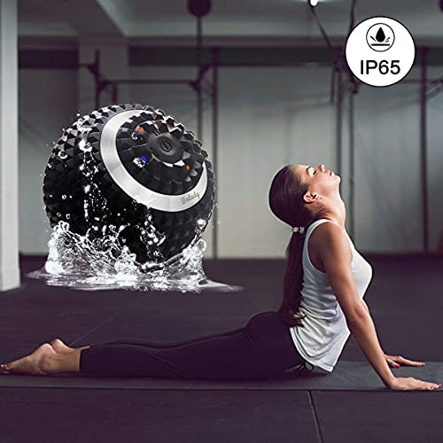 Wolady Vibrating Massage Ball 4-Speed High-Intensity Fitness Yoga Massage Roller, Relieving Muscle Tension Pain & Pressure...
