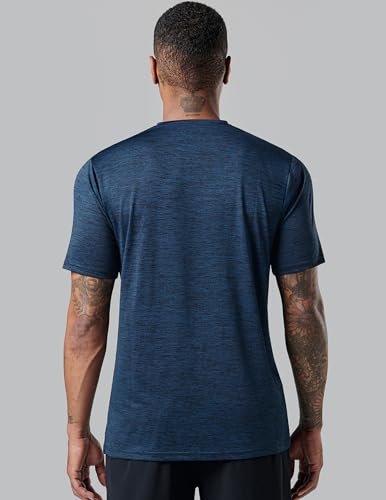 3 Pack: Mens Polo Shirts, Business Casual Golf Henley Work Shirts for Men, Collarless Short Sleeve Stylish Athletic Tshirts