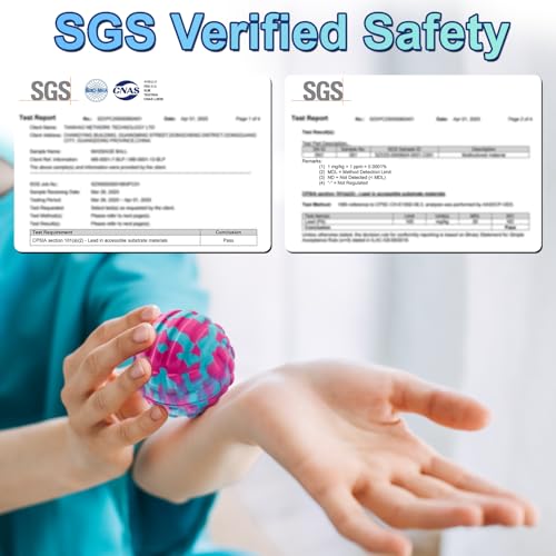 Deep Tissue Massage Ball for Exercise & Recovery - SGS Certification - Targets Back, Shoulder, Legs&Feet - Relieves Muscle...
