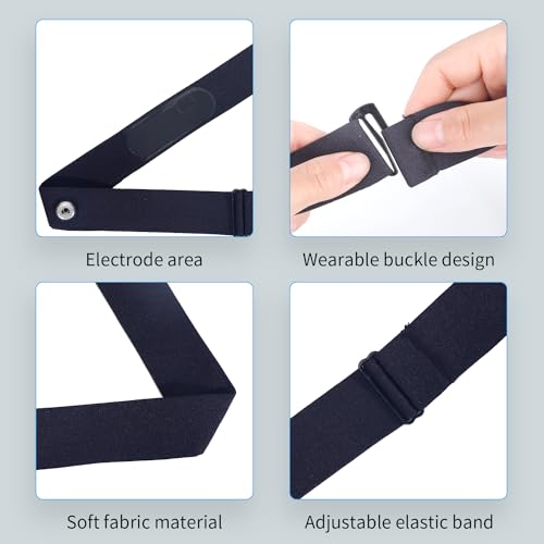 Rich Green Valley Heart Rate Monitor Replacement Chest Strap Compatible with Polar H10 H9 H7 H1 Wahoo Tickr Garmin Chest Belt