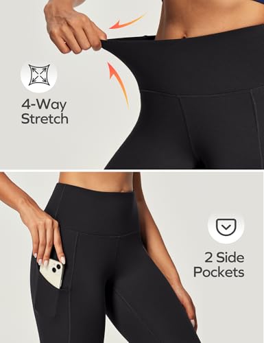 Ewedoos Fleece Lined Leggings Women Thermal Leggings for Women with Pockets High Waisted Winter Warm Tights Pants Clothes