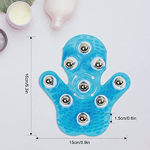 Boseen Handheld Massage Ball for Muscle Back Neck Joint Foot Shoulder Leg Pain Relief - Palm Shaped Massage Tool with Roll...