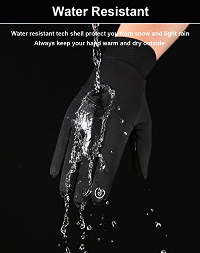 Winter Gloves for Men & Women - Touch Screen, Warm & Waterproof, Running, Cycling & Driving Gloves