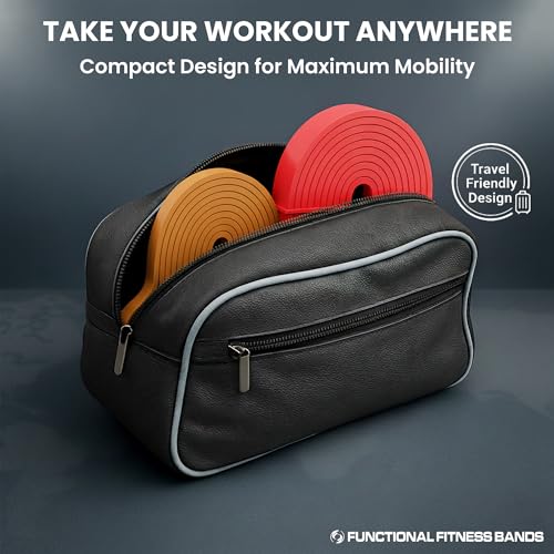 Functional Fitness Pull Up Assist Resistance Bands | Heavy Duty Loop Exercise Bands for Powerlifting, Mobility, and Stretc...