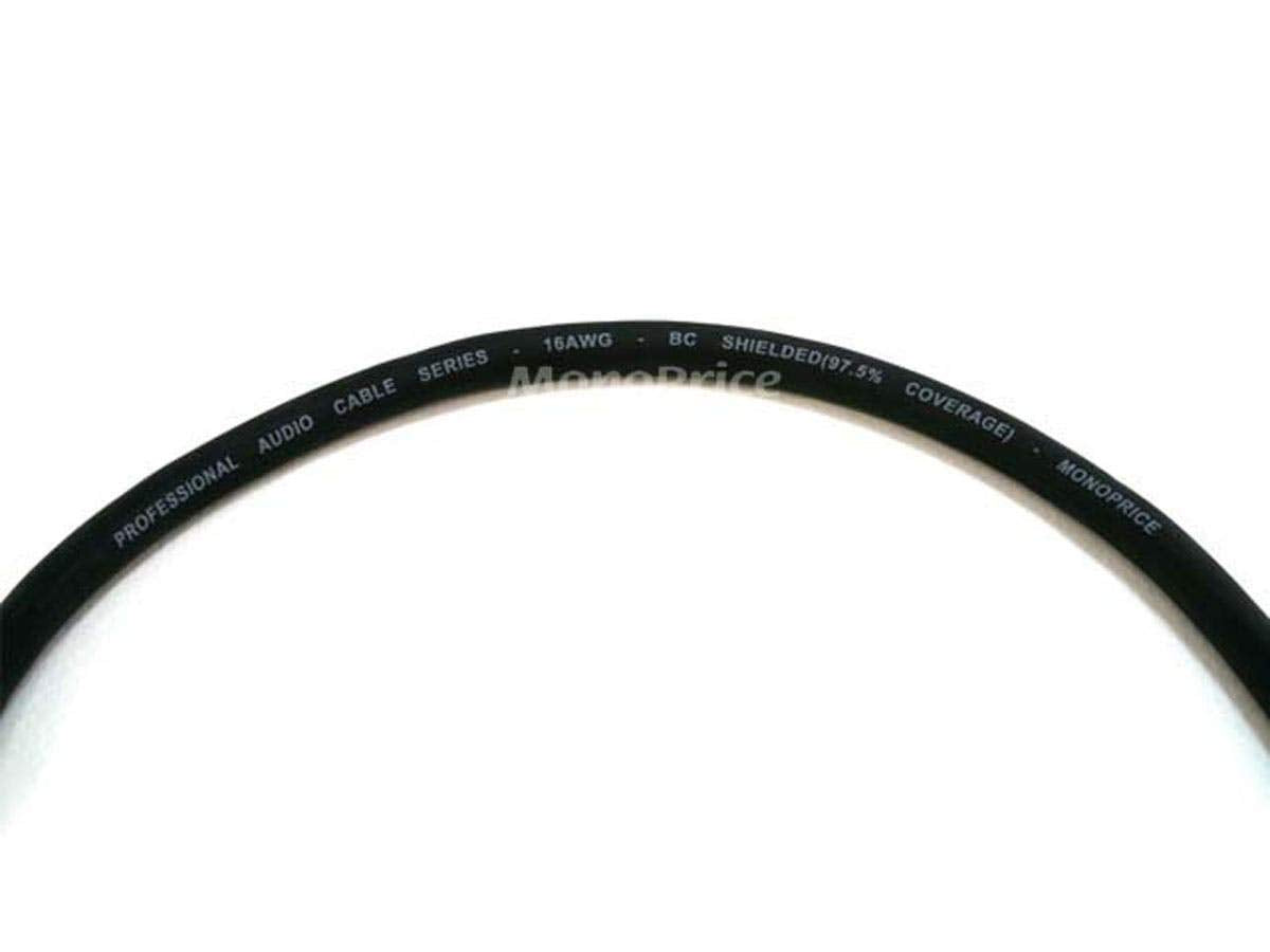 Monoprice Xlr Male To 1/4-Inch Trs Male Cable - 10 Feet - Black, 16Awg, Gold Plated - Premier Series