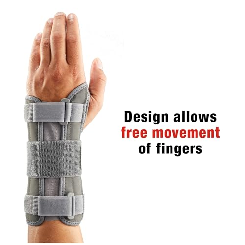 ACE Deluxe Wrist Stabilizer, Left Hand, Helps Relieve Symptoms of Carpal Tunnel Syndrome, Adjustable, Stabilizing, Firm Su...