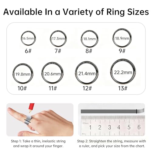 VAMOTRA Smart Ring for Women & Men, Fitness Tracker Ring with Heart Rate Monitor, HRV, Sleep Tracking, No Subscription Fe...