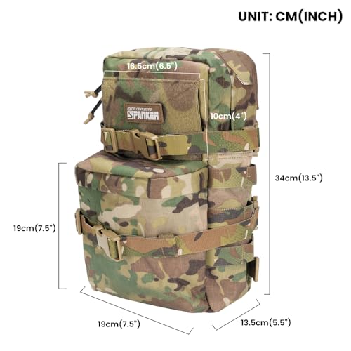 EXCELLENT ELITE SPANKER Tactical MOLLE Hydration Backpack Water Bladder Carrier Pack for Tactical Vest Backpack Plate Carrier