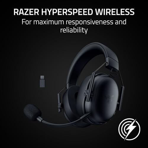 Razer BlackShark V3 X HyperSpeed Wireless Gaming Headset for PC: 50mm Drivers - Cardioid Mic - 2.4 GHz, Bluetooth, USB - W...