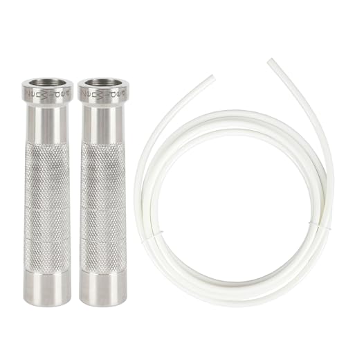 Stainless Steel Handle 2LB Weighted Jump Rope for High-Intensity Workout Fitness, Tangle-Free Ball Bearing Speed Jump Rope...