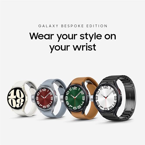Samsung Galaxy Watch 6 Bespoke Edition 44mm Exclusive Bluetooth Smartwatch, Health, Fitness, Sleep Tracker, Heart Rate Mon...