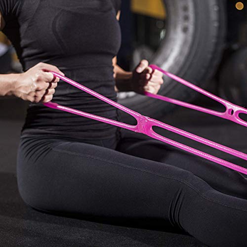 7 Ring Stretch Resistance Exercise Band, Miracle Miles Band, Yoga Stretching, Arm, Shoulders Foot, Leg Fitness Home Gym Ph...