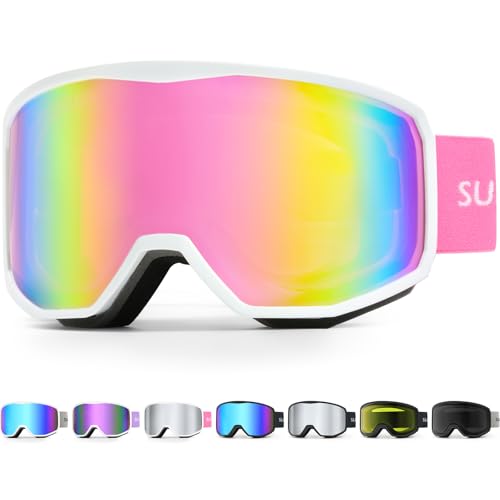 Supertrip Ski Goggles for Women Men, Anti-Fog UV Protection Snow Goggles Snowboard Goggles for Adult Youth