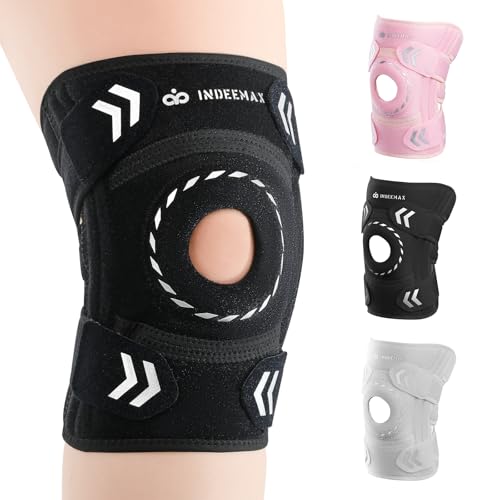 Adjustable Knee Support Brace for Women Men, Adjustable Compression Knee Patellar Pad Tendon Support Sleeve Brace - Arthri...