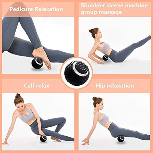 Wolady Vibrating Massage Ball 4-Speed High-Intensity Fitness Yoga Massage Roller, Relieving Muscle Tension Pain & Pressure...