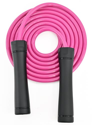 Coniflor Weighted Jump Rope, 1LB Tangle-Free Ball Bearing Rapid Speed Skipping Rope for Men Women, Adjustable 9mm Cotton &...