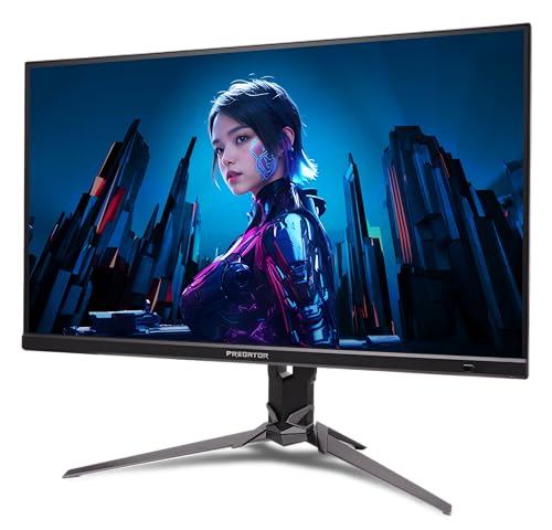 Acer Predator Gaming Monitor | 27" UHD 3840 x 2160 IPS | AMD FreeSync Premium | Up to 320Hz with DFR | Up to 0.5ms | VESA DisplayHDR400| DCI-P3 90% | Display Port 1.4 & 2 x HDMI 2.1 | XB273K V5bmiiprx