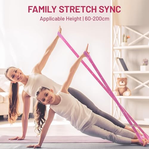 Slim Panda Stretch Strap, Multi-Loop for Physical Therapy,Elastic Yoga Stretching Strap for Dance,Yoga, Pilates & Gymnasti...