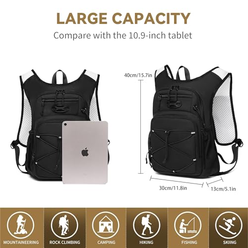 Wotony Lightweight Hydration Backpack with 2LOR 3LWater Bladder for Cycling Hiking Rave - Water Daypack for Men Women