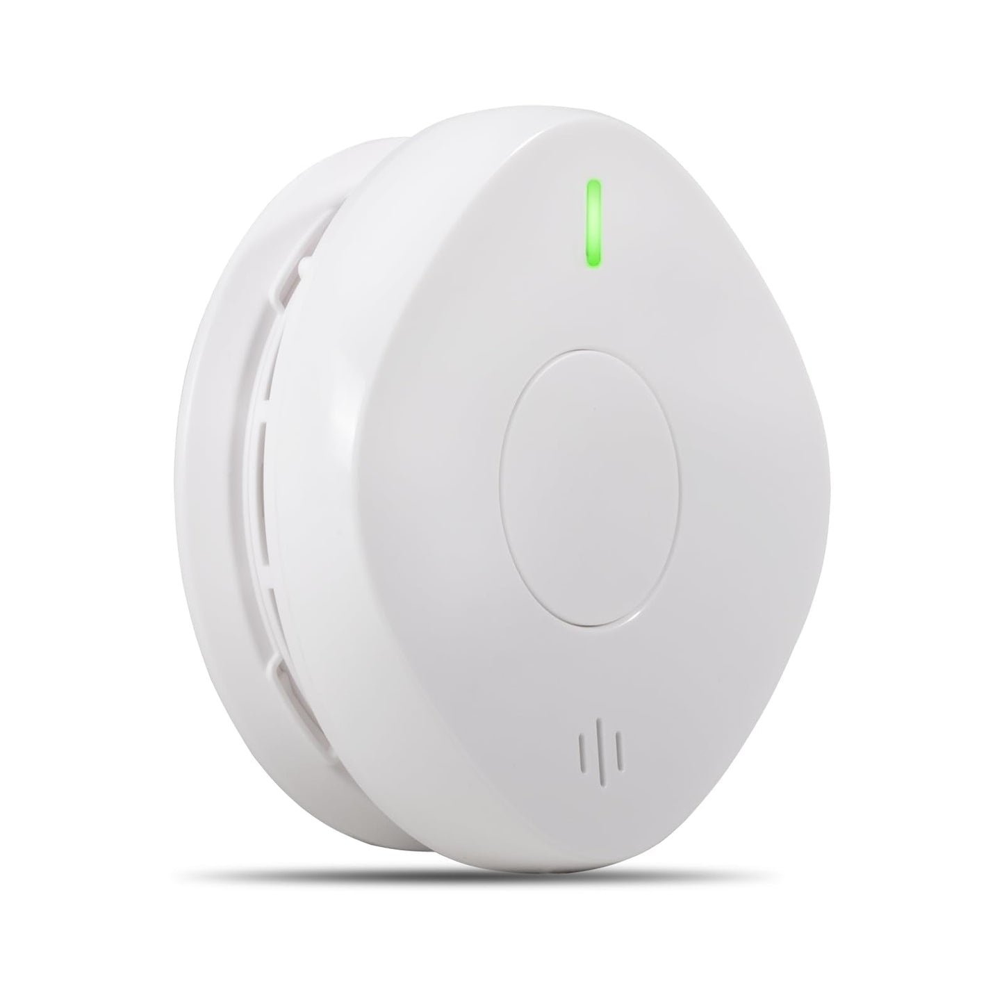 Smoke Detector Carbon Monoxide Detector Combo 10 Year Battery， 2 in 1 Smoke Detector, LED Warning Light Indicators, White, 1 Pack