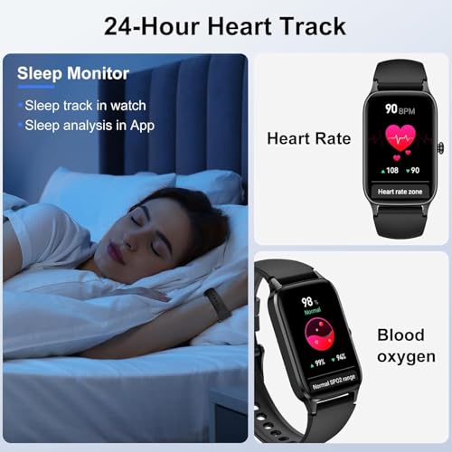 Smart Watch for Men Women, 1.57" Smartwatch (Answer/Make Call) , Fitness Tracker with 110+ Sport Modes, Heart Rate/Sleep M...