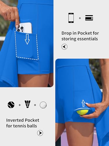 ATTRACO Tennis Dress Golf Outfits for Women Sleeveless Side Slit Active Dress Workout Romper Dresses