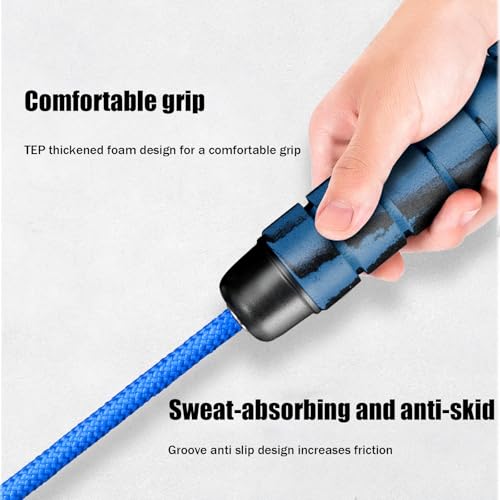 23 FT Long Jump Rope for Kids Adults,Double Dutch Jump Rope,Adjustable Skipping Ropes with High-strength Nylon Braided Rop...