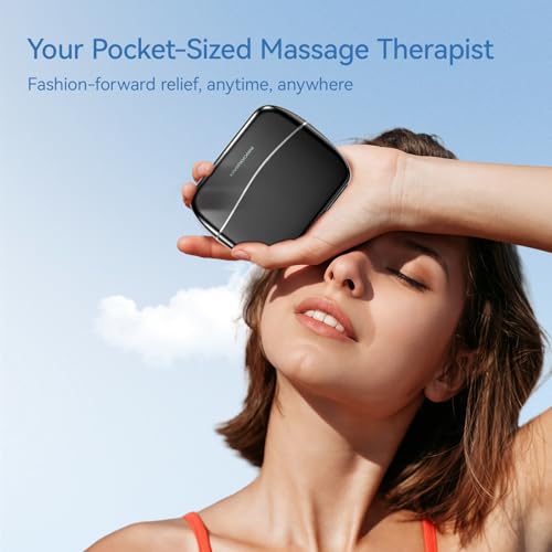 KingPavonini Mini Massage Gun with All-in-One Storage Case, 0.5 LBS Pocket-Sized Small Massage Gun Deep Tissue, Portable P...