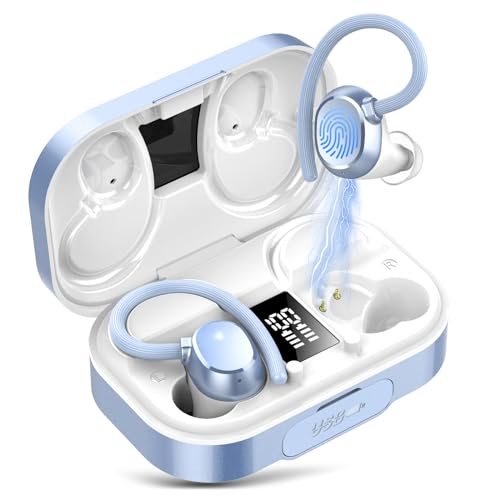 KT1 Wireless Earbuds V5.3 Bluetooth Earbuds 120Hrs Playtime, 4.7g Mini Size Painless Wear, IPX7 Waterproof, Deep Bass 2.0,...