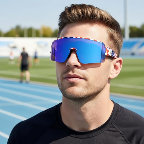 AVV Polarized cycling glasses sports sunglasses,UV400 Protection Fishing Driving running baseball sunglasses for men women