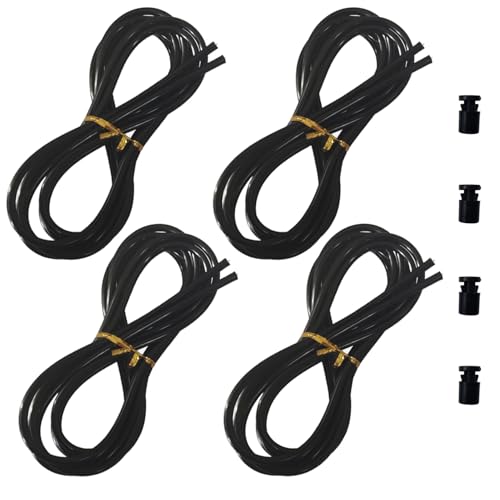 Replacement Cable for Speed Jump Rope, 4pcs 3.0m(9.8ft) Stainless Steel Wire with Polymer Coating for High Speed Jump Rope...