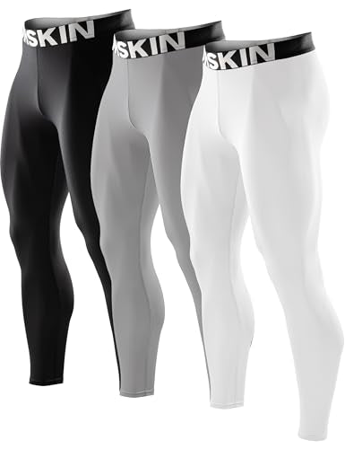 DRSKIN 5, 4, 3 or 1 Pack Men’s Compression Pants Tights Leggings Sports Baselayer Running Athletic Workout Active