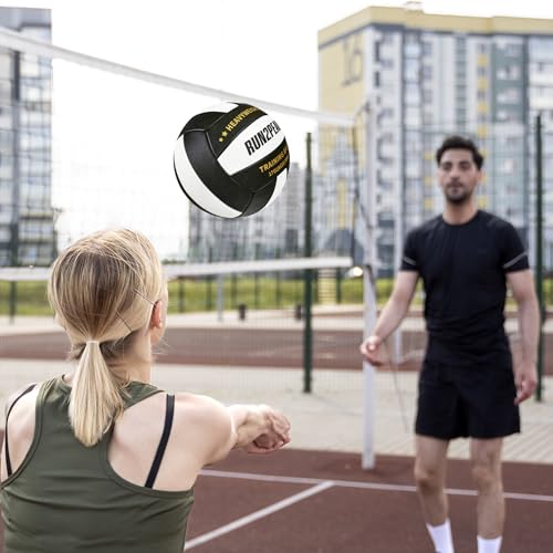 RUN2PEAK Setter Training Volleyball Official Size 5 Volleyballs Heavy Weight Ball PU Practice Volley Balls for Indoor Rebo...