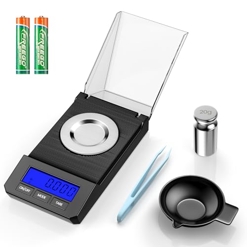 Milligram Scale 50g/0.001g High Precision Mg Scale, Portable Jewelry Scale .001 Gram Accuracy, Powder Scale, Digital Milig...