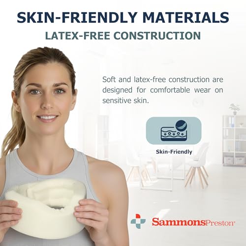 Sammons Preston Universal Contour Cervical Brace, Adjustable Hook and Loop Closure, For Neck Strain, Injury, or Post-Op Su...