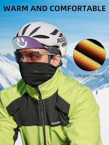 ROCKBROS Winter Cycling Caps for Men and Women Windproof Cycling Hat Under Helmet Liner Breathable Sweat Absorbent with Su...