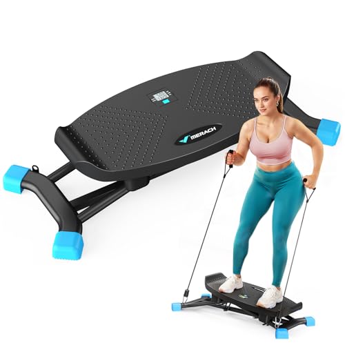 MERACH Balance Board for Adults, Rocking Stepper with Resistance Bands, Portable Wobble Board Featuring LCD Monitor, 300 l...