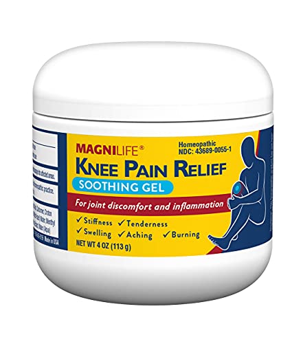 MagniLife Knee Pain Relief Gel (4 oz), Arnica-Based Gel for Joint Pain, Knee Stiffness & Swelling, Non-Greasy, No Stainin...