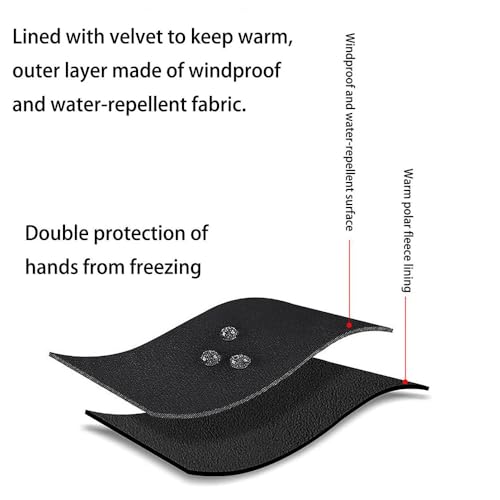 Zureto Cozy Season Gloves for Women Men, Thermal Winter Gloves Touchscreen Waterproof for Cold Weather Work Cycling Runnin...