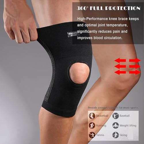 BingboPro Professional Knee Brace With Stabilizer For Men Women,Compression Knee Sleeve Support Brace for Pain Relief, Fas...