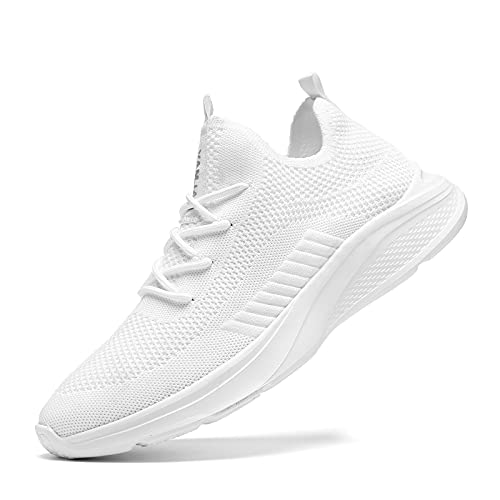 VAMJAM Men's Running Shoes Fashion Sneakers - Lightweight Breathable Flying Knitting Lace Up Mesh Walking Shoes Workout Ca...