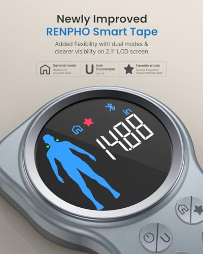 RENPHO Smart Scale with Color Display & Smart Tape Measure