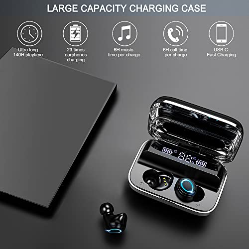 Motast Wireless Earbuds, Bluetooth 5.3 Earbuds 140H Playtime Headphones HD Stereo Noise Cancelling Earphones in Ear with M...