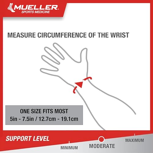 MUELLER Sports Medicine Reversible Green Wrist Brace for Men and Women, Wrist Pain Relief Support, Ideal for Carpal Tunne...