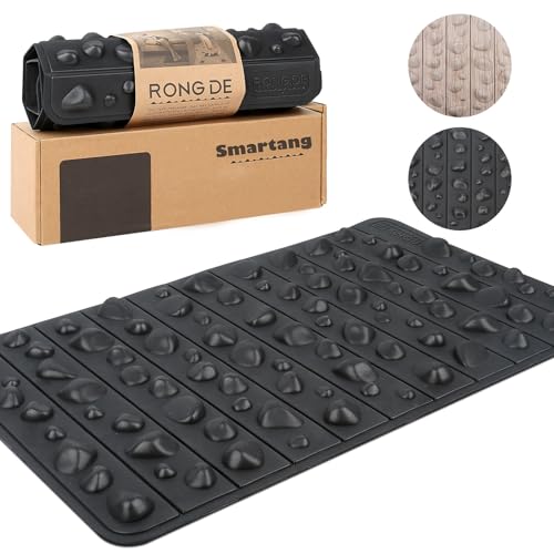 Smartrang High Elasticity Acupressure Mat, Foldable Particle Foot Massager, Pressure Point Pad for Relieve Foot Pain, Fasc...